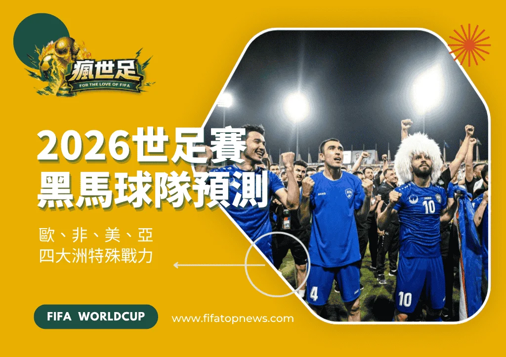 2026世足賽黑馬球隊預測！歐、非、美、亞四大洲特殊戰力