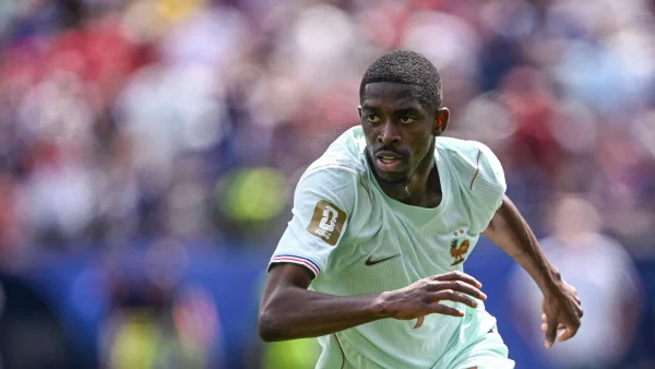 法國登貝萊(Ousmane Dembélé)對挪威一戰完成帽子戲法