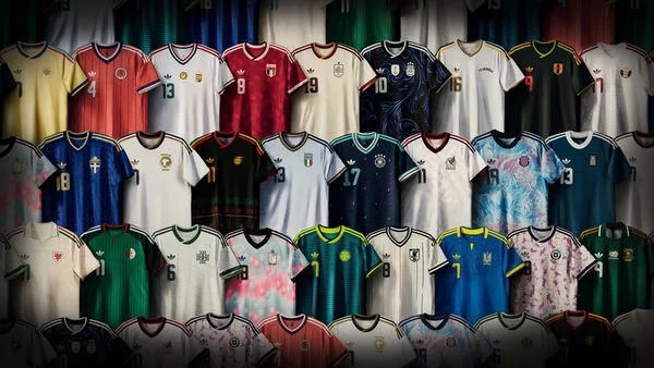 adidas設計多個國家隊球衣